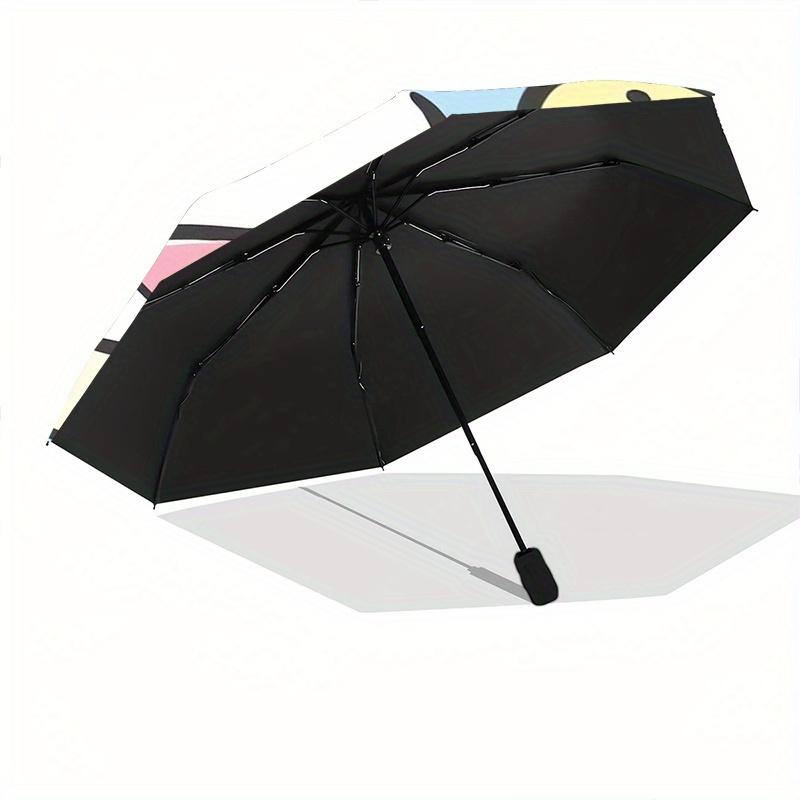 Casual Pochacco Automatic Opening and Closing Cartoon Umbrella, Lightweight 3-Fold, With Cute Cartoon Characters, Suitable for Home, Outdoor and Daily