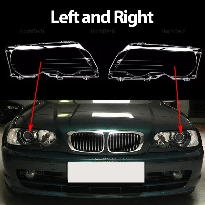 Front Headlight Cover for BMW E46 Coupe Convertible 1999-2003 M3 2000-2006 Auto Glass Lens Case Head Light Caps Lampshade Shell