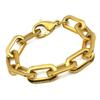 Two Tone Color Choker Necklace for Women Men with Long Chain Charm Pendant Big Cool Necklace Party Jewelry Necklace Bracelet Set