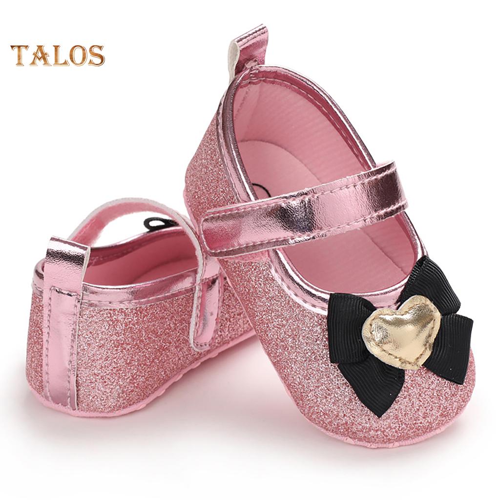 Buy Talos 01 Year Old Baby Girl Love Heart Bowknot Soft Sole Princess