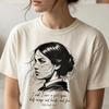 Wuthering Heights Quote Tshirt Emily Bront Literary Theme Tshirt Loosefitting Casual Pure Cotton Couple Streetwear Shirt