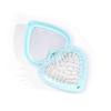 Candy Color Heart Hair Comb with Mirror Mini Anti-static Folding Airbag Comb Air Cushion Comb Hairdressing Massage Comb
