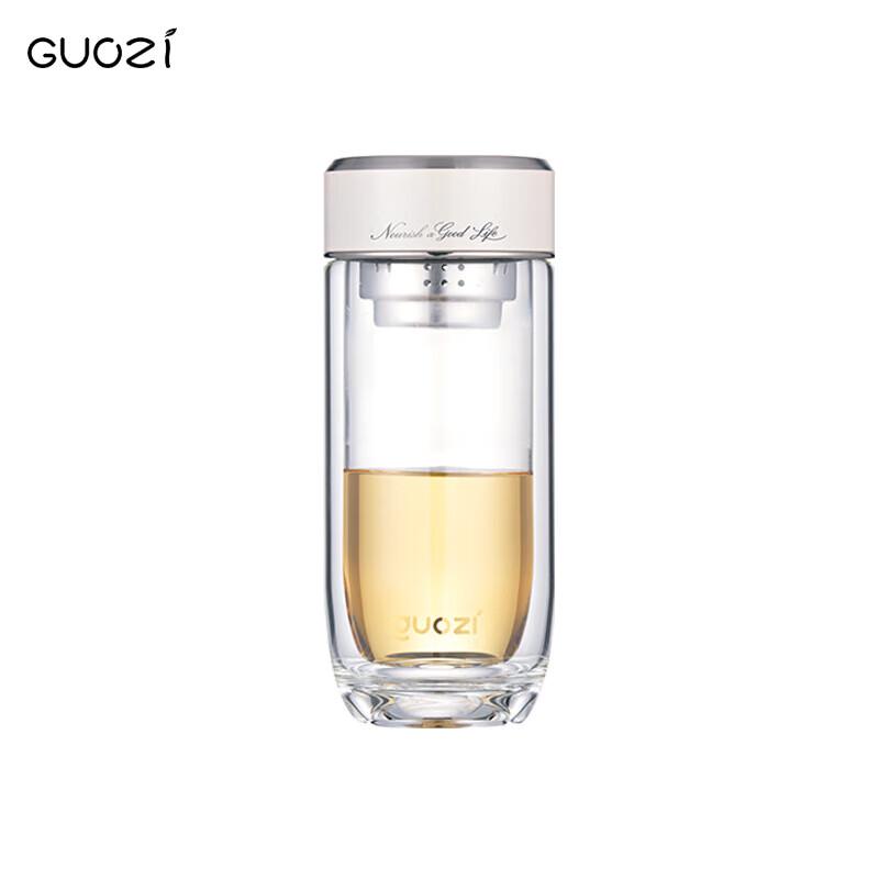 GUOZI Yunxiu Portable Double-Layer Glass Cup