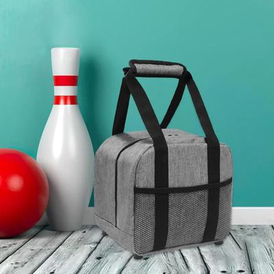 Bowling Topu Çantası Taşınabilir Tek Top Taşıma Çantası Dolgulu Top Tutucu ve File Cep ile Küçük Bowling Topu Çantası Erkekler için Hediyeler