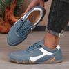 Fashion Women's Lace Up Flat Sports Shoes Comfortable Casual Fashionable Casual Shoes 2025 Men's Simple White Walking Shoes Size 36 48