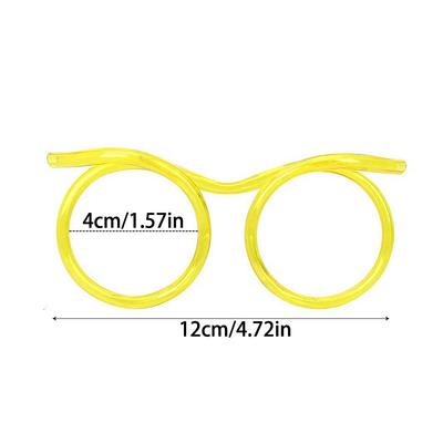 Straw Glasses Funny Soft Pvc Glasses Flexible Drinking Straws Kids Party Supplies Bar Supplies Accessories Creativity Toy