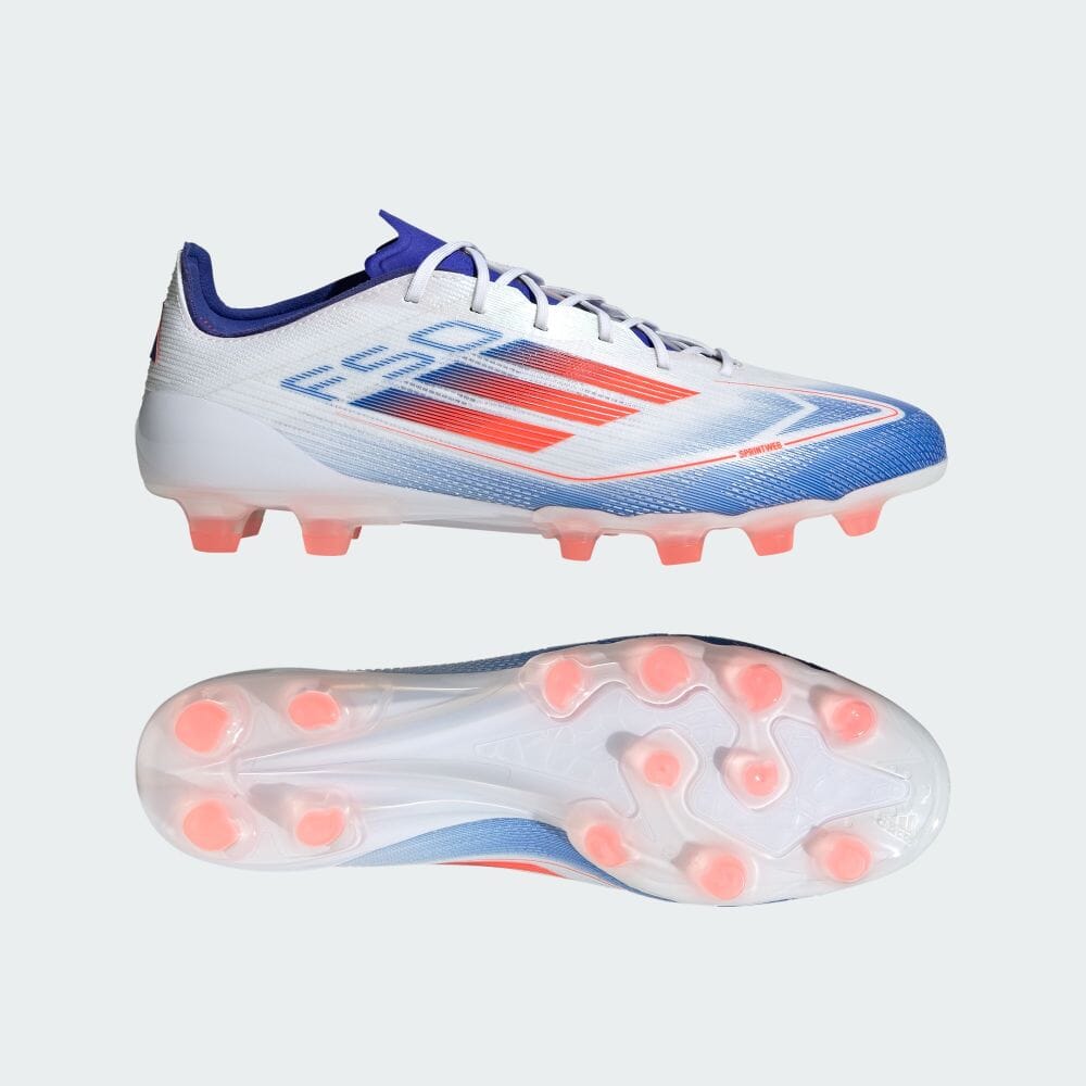 

Adidas Для грунта и искусственного газона / F50 ELITE HG/AG Обувь белая Обувь и обувь с шипами МУЖСКАЯ Футбольная Обувь IF1312 Белая/Солнечно-красная/Ярко-синяя
