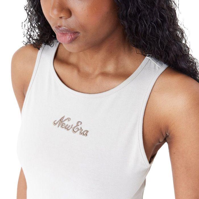 New Era Ladies Cropped Tank Top stone beige