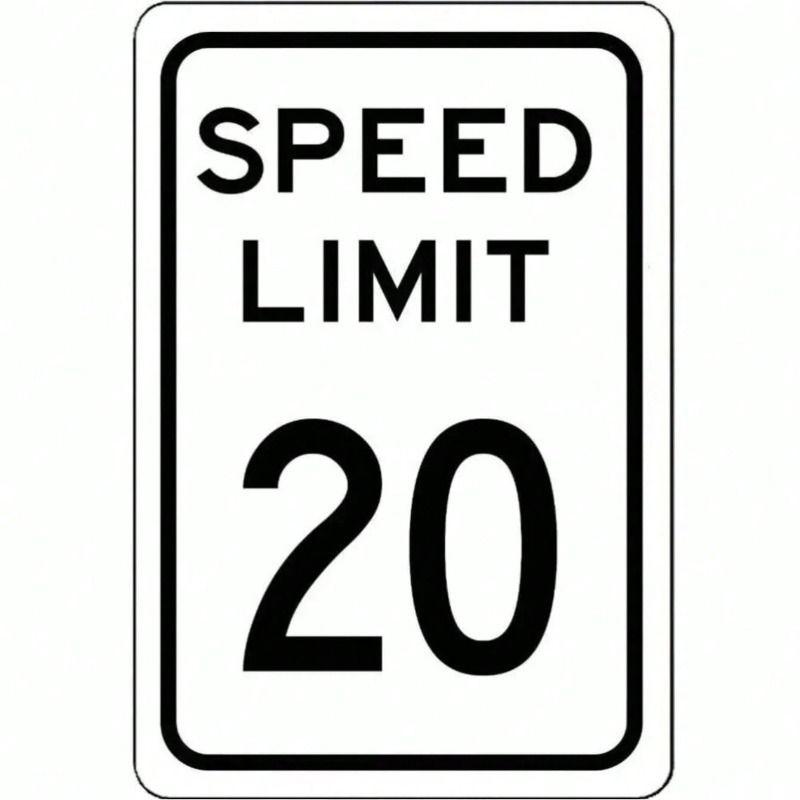 

Metal Wall Art 20 Speed Limit Sign, Aluminum Garage Decor 8x12 inch