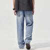 New Spring and Summer Men's Wide-leg Trousers Loose American High Street Straight Jeans