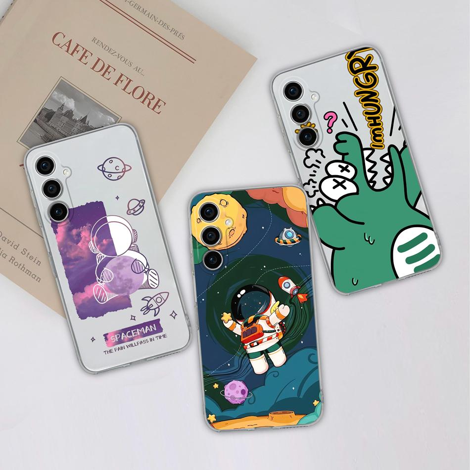 For Samsung S23 FE Plus Ultra Phone Case Soft Clear TPU Silicone Anti Drop Back Cover For Samsung Galaxy S 23 S23FE S23Plus Capa