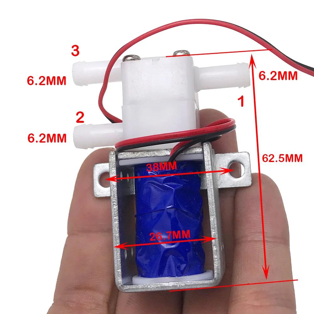 1 ud. Válvula Solenoide Eléctrica de 2 Posiciones y 3 Vías DC6V/12V/24V/36V N/O N/C para Control de Flujo de Agua/Aire