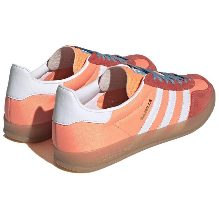 Adidas Gazelle Indoor Beam Orange Gum Unisex Sneakers Cloud-White HQ9016