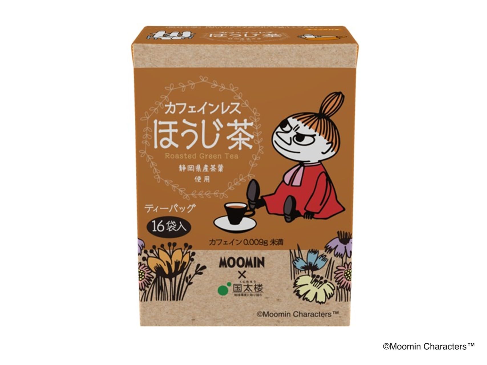 Кунитаро Муми Декафеинизированный Жареный Зеленый Чай Треугольный Пакет 16 Пакетиков x 4