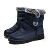 Lucyever Non Slip Waterproof Snow Boots for Women Faux Fur Keep Warm Ankle Boots Woman Short Plush Platform Winter Botas Mujer