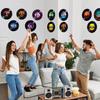 60 PCS Records Bulletin Board Cutouts, 10 Designs Bulletin Board Decoration Erasable with PET Film Jazz Rock Music Project Decoration Party Supplies