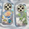 Luxury Flowers Green Bamboo Women Phone Case For Xiaomi Poco X3pro X5 M6 X6 X3 NFC M5s M6 X7 Pro C75 C61 Bumper Fundas Cover