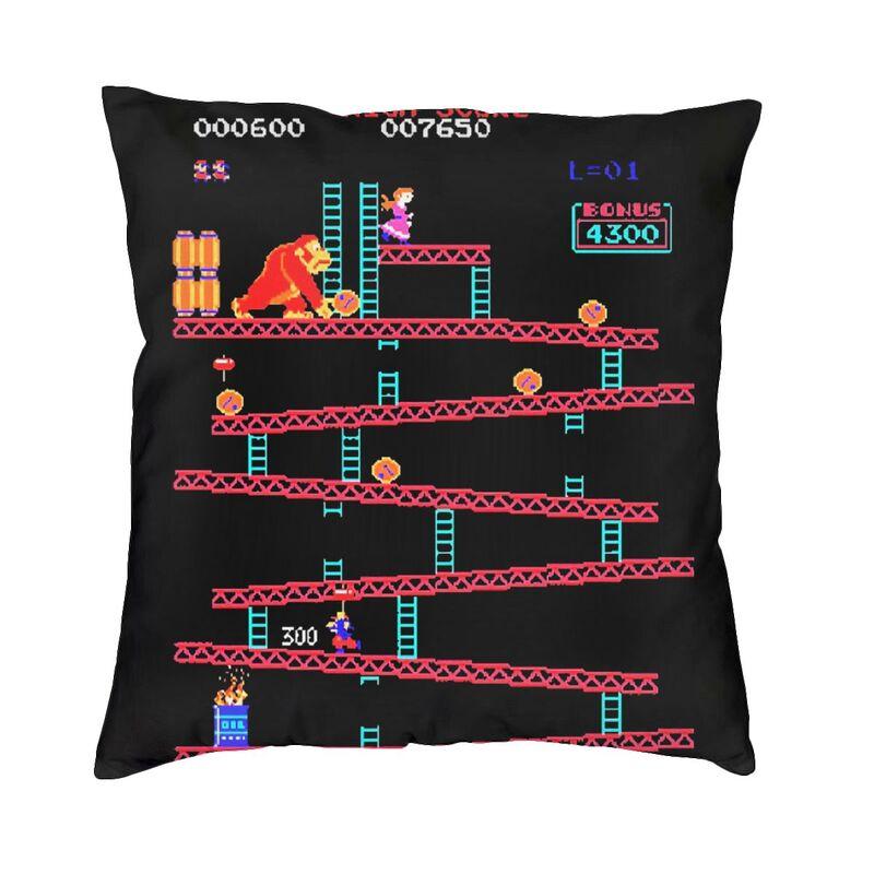 Digital Donkey Kong Cushion Cover 40x40 Cm Arcade Game Collage Soft Nordic Throw Pillow Case for Sofa Car Fashion Pillowcase