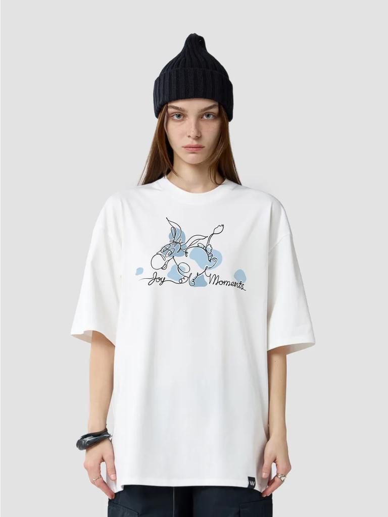 Oversized T-shirt with Soyuzmultfilm Print