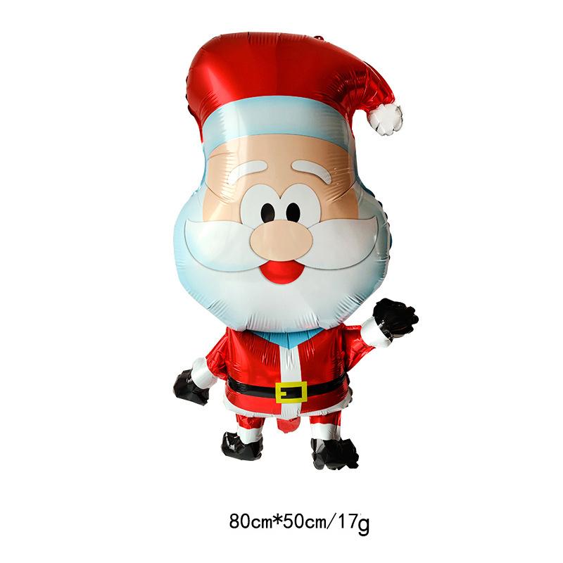 Christmas Balloon Large Santa Claus Decorative Balloon Aluminum Foil Balloon For Christmas Party Decorative Supplies