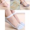 Women Colors Sexy Ultra-thin Elastic Silky Short Silk Lace Invisible Socks For Effortless Elegance