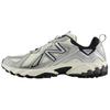 ML610 Comfortable Soft Wear-Resistant Low-Top Lifestyle Shoes Unisex Sneaker Beige Silver NBPDFS161I