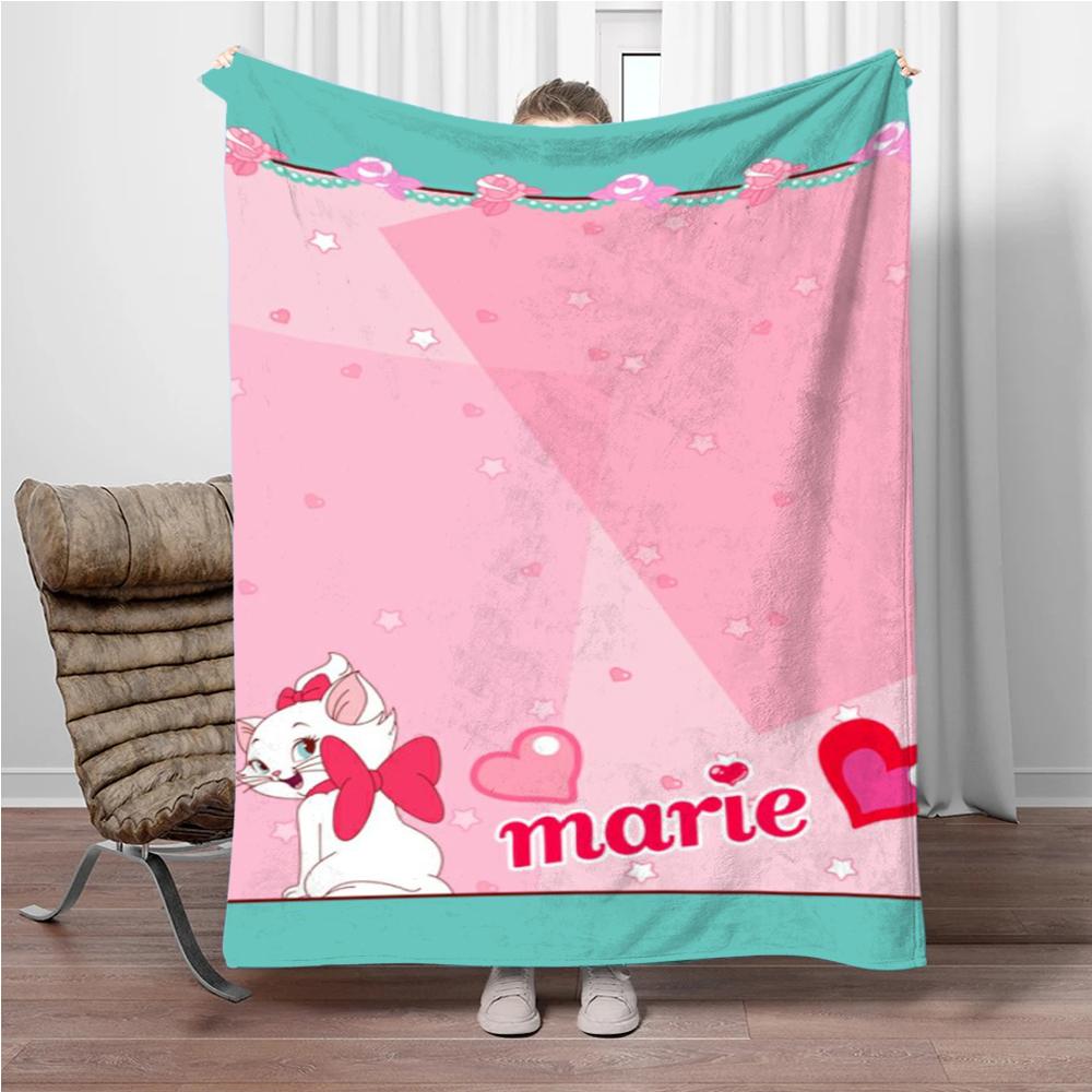 31 Style Disney Cute Cat Marie Printed Blanket Soft Warm Throw Flannel For Children And Adult Bed Sofa Outdoor Travel Girl Gifts