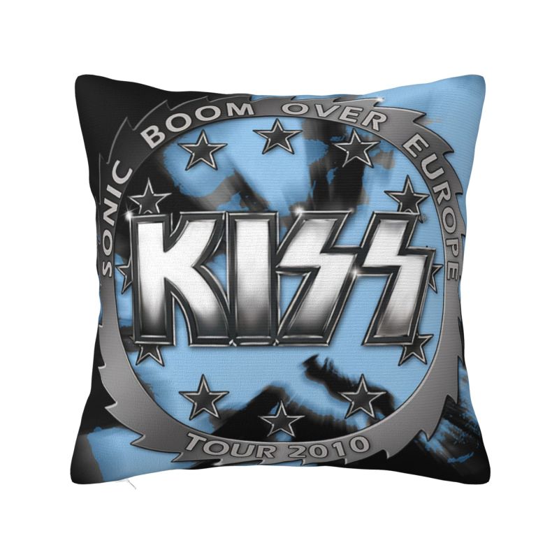 

Custom KISSs Logo Pillow Case 40x40cm Decorative Rock & Roll All Nite Party Luxury Cushion Cover Velvet Pillowcase 30x30cm 12x12in