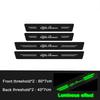 For Alfa Romeo Car Sticker Luminous Car Door Sill Trim Stickers Protective Strip Film Decals For Alfa Romeo s 156 159 147 155 Mito