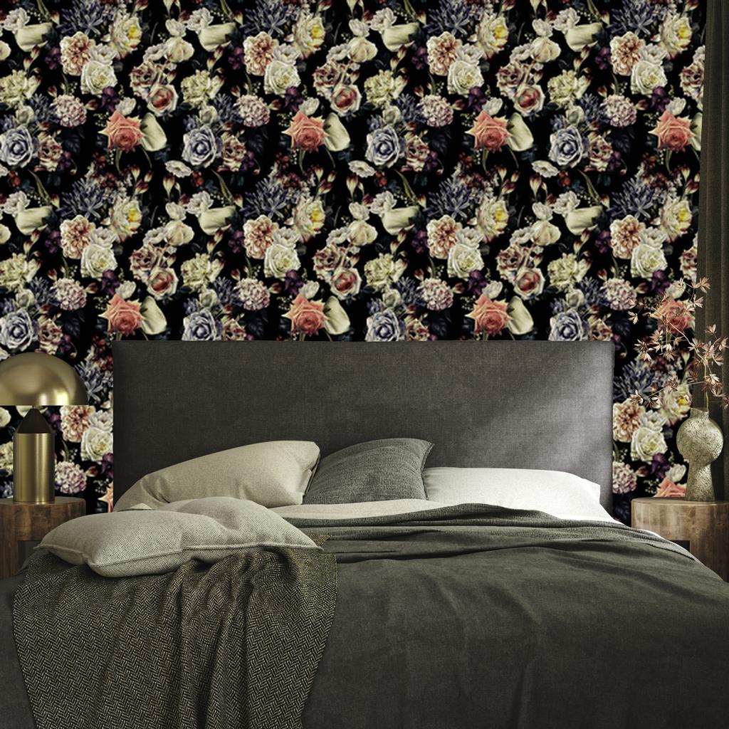 Dark Rose Wallpaper for Living Room and Bedroom 50x1000