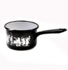 Moomin Muurla Enamel Black Jam Milk Approximately 250 X 105 X 145 Mm P.O.S. Saucepan,
