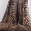 100x150cm 75D Imprimeu Leopard Șifon Material Rochie de Var cu Bretele Protecție Solară Subțire Transparentă Cădere Liberă Material Șifon Fără Șifonare