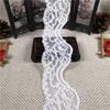 Width 6.5cm Spandex Lace Elastic Crafts Sewing Ribbon White Black Stretch Lace Trimming Fabric Knitting Material for DIY Garment