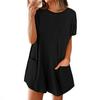 Spring/Summer 2026 Elegant Solid Color Spaghetti Strap Square Neck Short Dress for Women