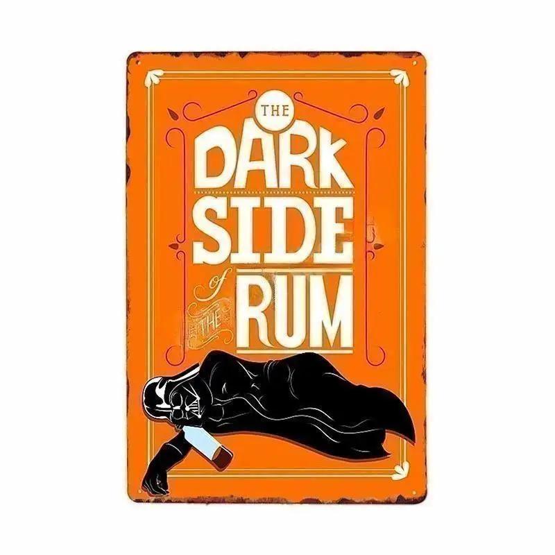 Cold Beer Rhum Vintage Metal Sign Tin Decor Plaque Decor Pub Cafe Brewery Wine Rum Wall Art Posters Metal Signs Decorative Plate