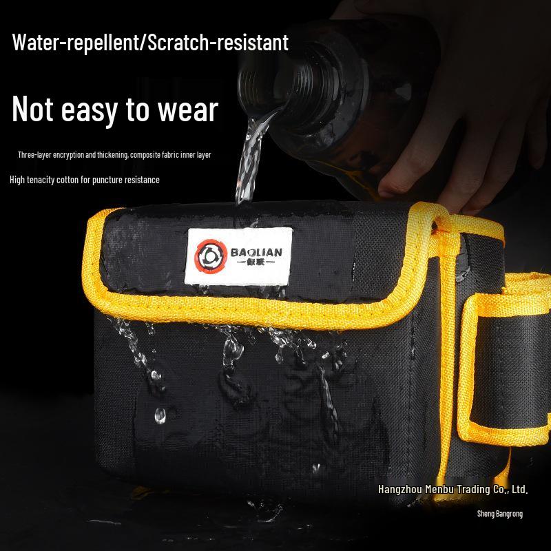 Canvas Multifunction Electrician Waist Tool Bag with Oxford Cloth