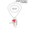 Stylish Tassels Necklace Featuring Adorable Horse Charm Adjustable Chain Length 61+7cm Neckchain Jewelry