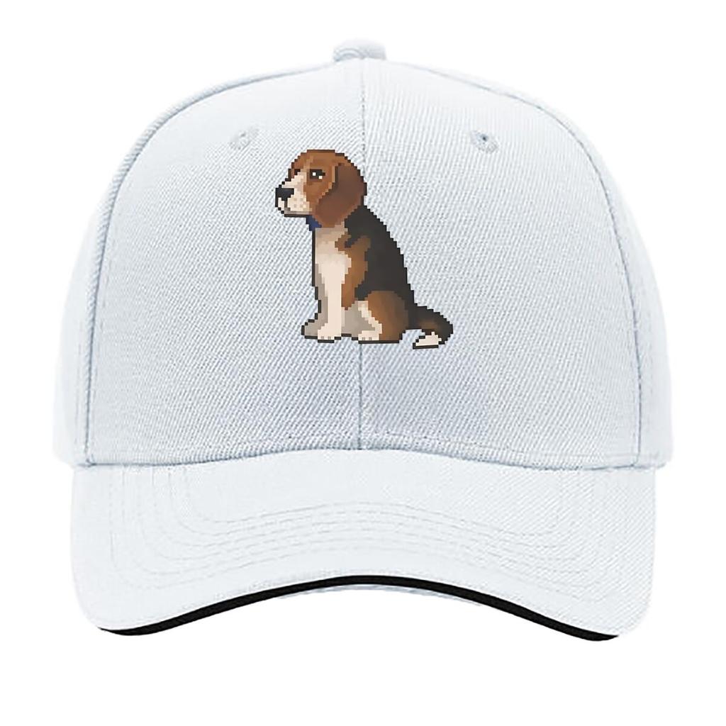 Beagle Pixel Dog Art Hip Hop Hat Fashion Outdoor Sports Sandwich Baseball Cap