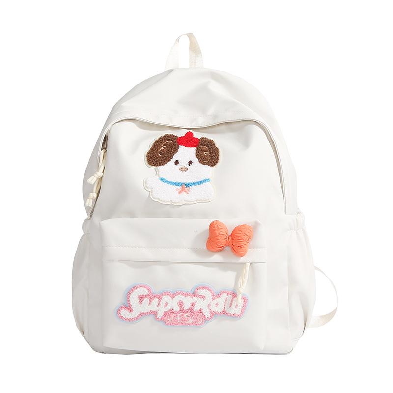 New student large-capacity schoolbag female cartoon backpack student express new cute puppy fresh backpack female