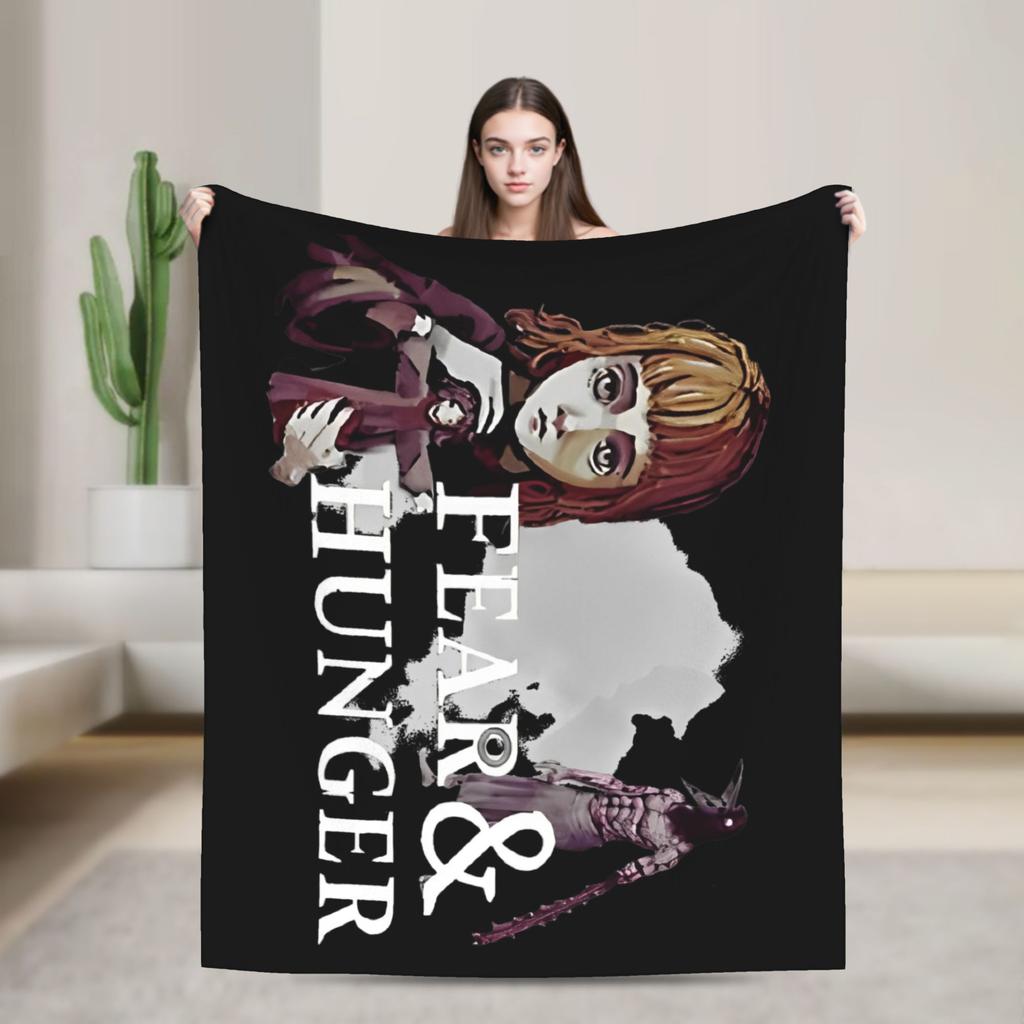 Fear and Hunger Termina Kaiser The Yellow King Fashion Blankets Classic Horror Game Flannel Novelty Warm Throw Fashion Blanket Bed Sofa Couc