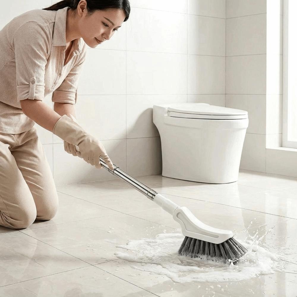 Long Handle Toilets Brush L-shaped Brush Head Gap Cleaning Brush Floors Brush Kitchen