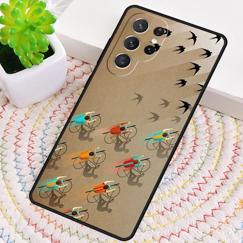 Bike Bicycle Cycling Phone Case for Samsung Galaxy Note 10 Pro S26 Ultra S23 S24 FE S25 S21 S22 PLUS Shockproof Cove