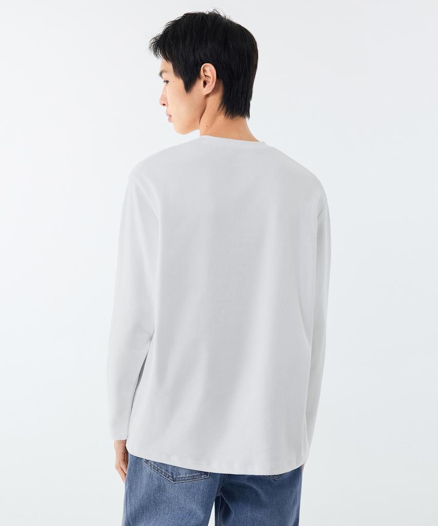 MUSINSA STANDARD [Heat Standard] Crew Neck Long Sleeve T-Shirt [White]
