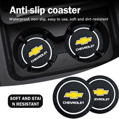 Car Cup Mat Anti-slip Bottle Holder Coasters Car Accessories for Malibu XL Equinox Auto Door Entry Pedal Guards