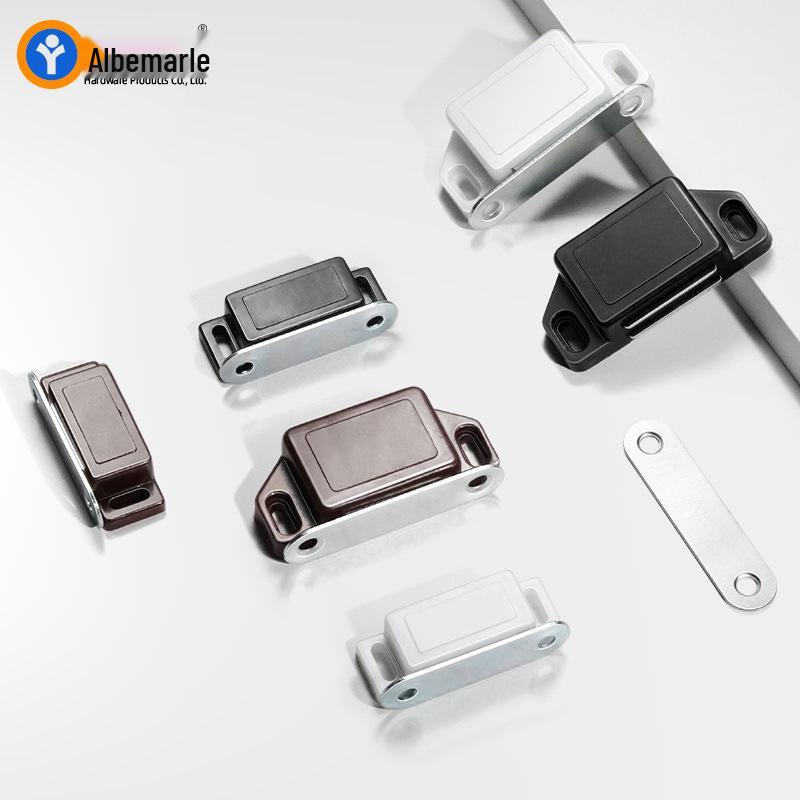 Plastic Magnetic Door Catch for Cabinets/Wardrobes - Strong Magnetic Latch for Doors/Shelves