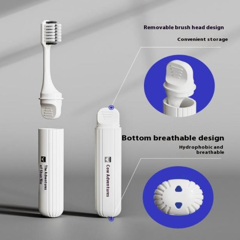 1Pcs Toothbrush Clean Braces Dental Tooth Brush Ultra-Fine Soft Bristle Toothbrush Oral Care Removable Folding Storage Design