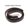 Women Thin Belt Black Gold Silver Metal Buckle Belt Pu Casual Leather Waist Belt Trouser Dress Decoration Waistband