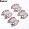 Side Door Handle Bowl Cup Cover Trim For Kia Cerato K3 Forte 2012 2013 2014 Chrome Car Door Handles Protector Cap Accessories