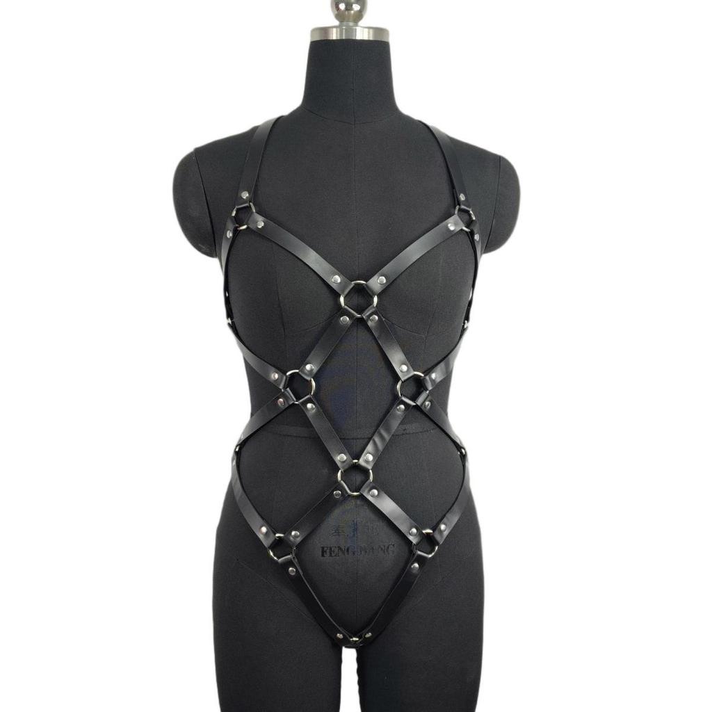 Erotic Leather Bondage Restraint Straps - Adult SM Flirting Accessories
