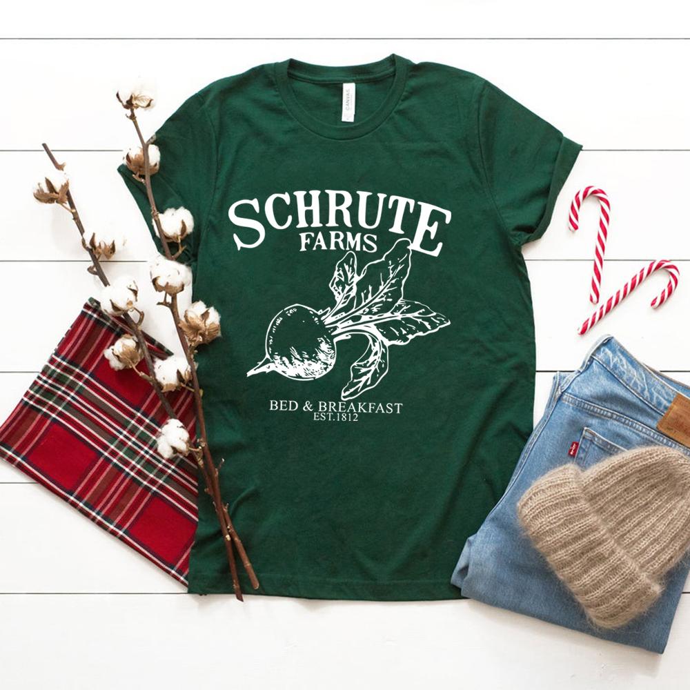 Schrute Farms Shirt Schrute Farms Bed and Breakfast Tshirt Funny Dwight Tee Dwight Office Top S